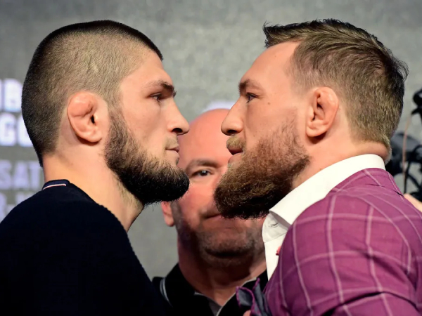 Khabib Nurmagomedov (kiri) dan Conor McGregor. (Foto: Fight TV)