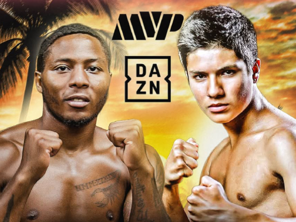Jahmal Harvey (kiri) dan Marcelo Del Aguila. (Foto: Fight TV)