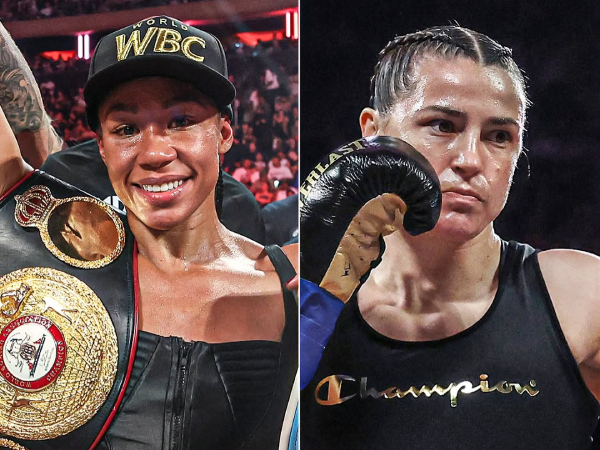 Alycia Baumgardner (kiri) mengungkapkan dirinya berada di level yang sama, mungkin lebih tinggi daripada Taylor. (Foto: Fight TV)
