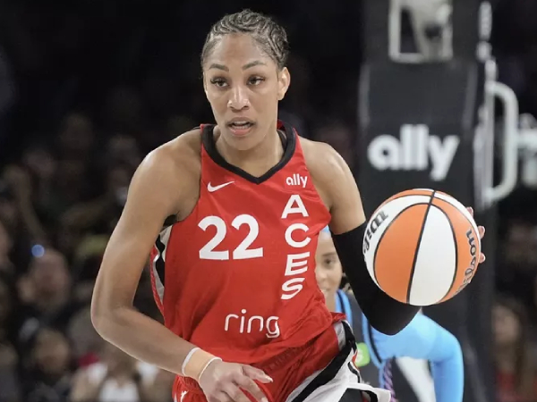A’ja Wilson dari Las Vegas Aces. (Foto: AP)
