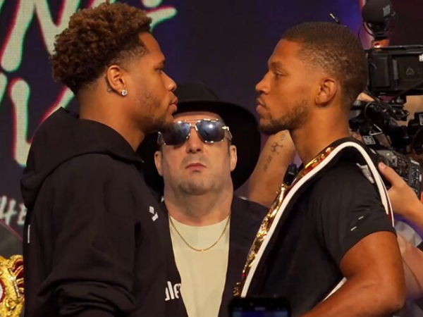 Brian Norman Jr (kanan) dan Devin Haney. (Foto: Fight TV)