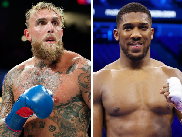 Anthony Joshua (kanan) dan Jake Paul. (Foto: Fight TV)