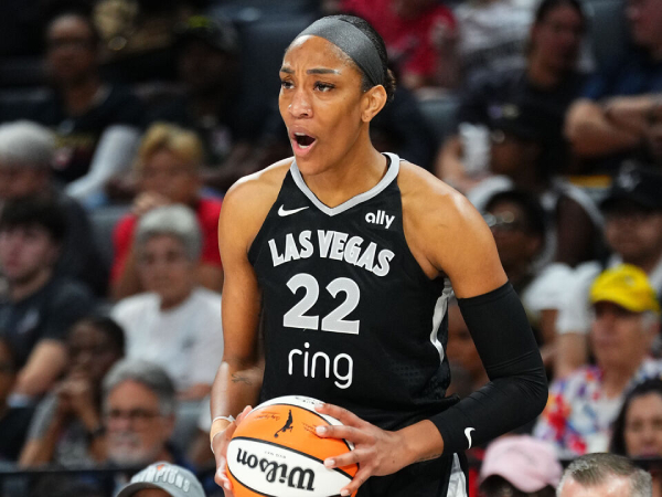 A’ja Wilson dari Las Vegas Aces. (Foto: AP)