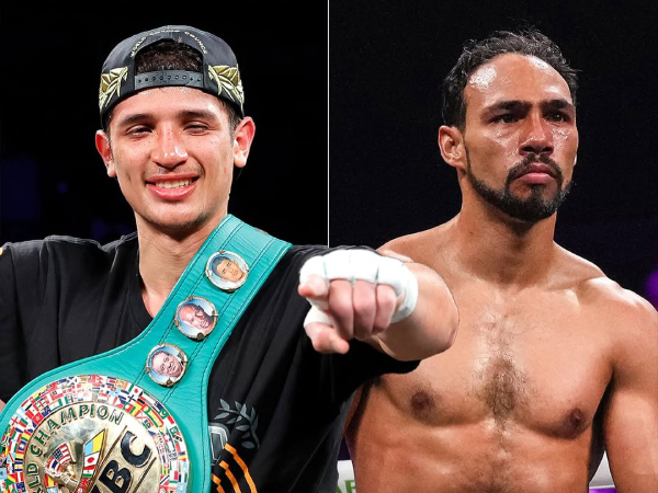 Sebastian Fundora (kiri) dan Keith Thurman. (Foto: Fight TV)
