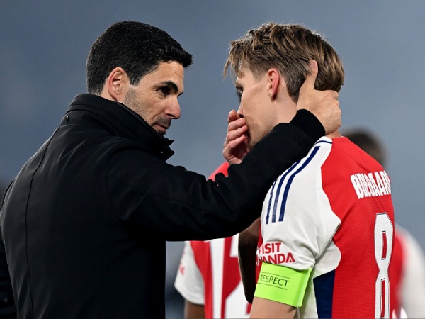 Mikel Arteta dan Martin Odegaard