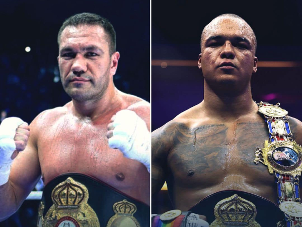 Fabio Wardley (kanan) dan Kubrat Pulev. (Foto: Fight TV)