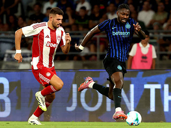 Inter Milan vs Olympiacos via gettyimages