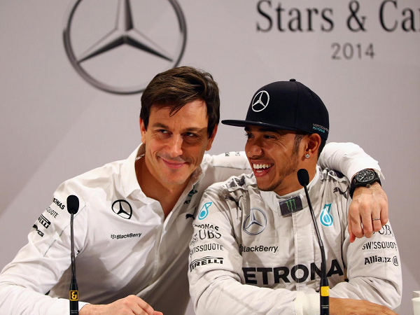 Prinsipal Mercedes, Toto Wolff, dan Lewis Hamilton
