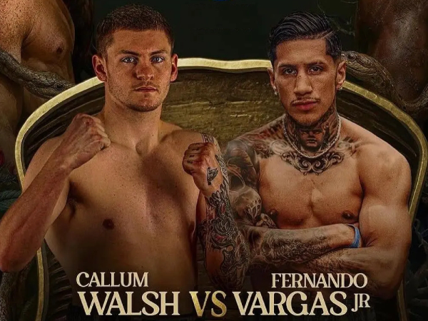 Fernando Vargas Jr (kanan) dan Callum Walsh. (Foto: Fight TV)
