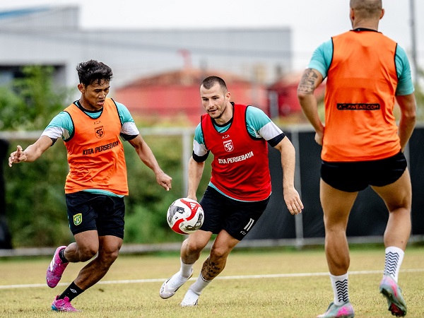 Persiapa Persebaya Surabaya jelang pertandingan kontra Bali United/foto dok Persebaya Surabaya
