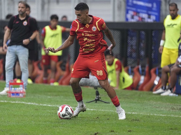 Bruno Tubarao pada laga debutnya bersama Persija Jakarta/foto dok Persija Jakarta