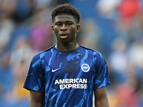 Gelandang Brighton, Carlos Baleba. (Foto: Mike Hewitt/Getty Images)