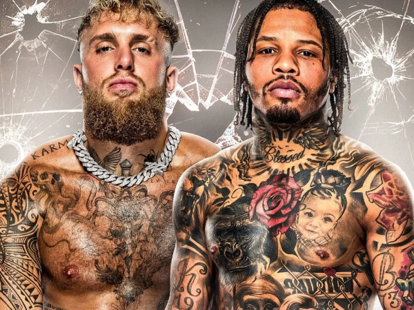 Jake Paul (kiri) dan Gervonta Davis. (Foto: Fight TV)