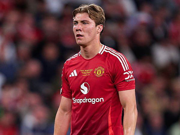 Rasmus Hojlund. (Foto: Bruno Penas/Quality Sport Images/Getty Images)