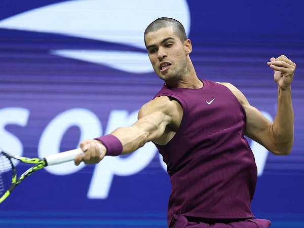 Hasil US Open: Pasang Mode Ganas, Carlos Alcaraz Habisi Mattia Bellucci