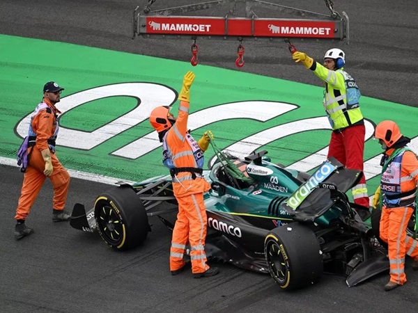 Lance Stroll Kecelakaan Paksa FP2 F1 GP Belanda Sementara Dihentikan