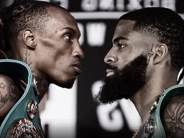 O'Shaquie Foster (kiri) dan Stephen Fulton. (Foto: Fight TV)