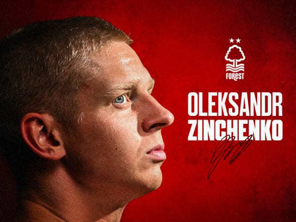 Nottingham Forest Resmi Pinjam Oleksandr Zinchenko dari Arsenal