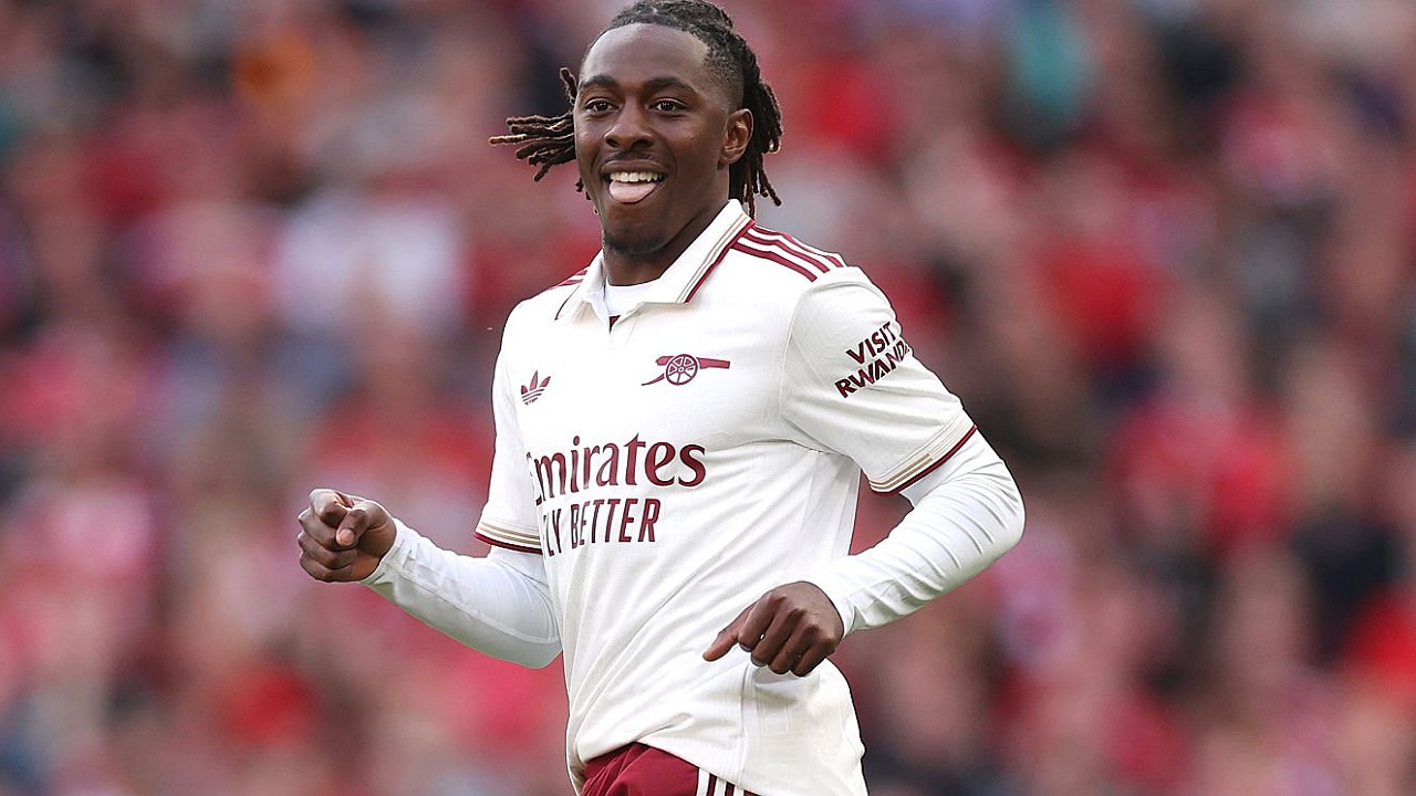 Eberechi Eze baru menjalani debut singkat di Arsenal. (Foto: Alex Pantling/Getty Images)