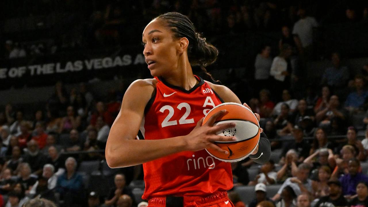 A’ja Wilson dari Las Vegas Aces. (Foto: AP)