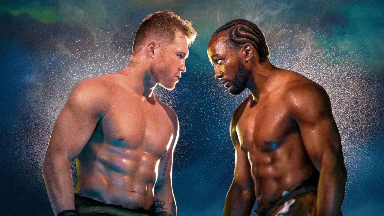 Canelo Alvarez (kiri) dan Terence Crawford. (Foto: Fight TV)