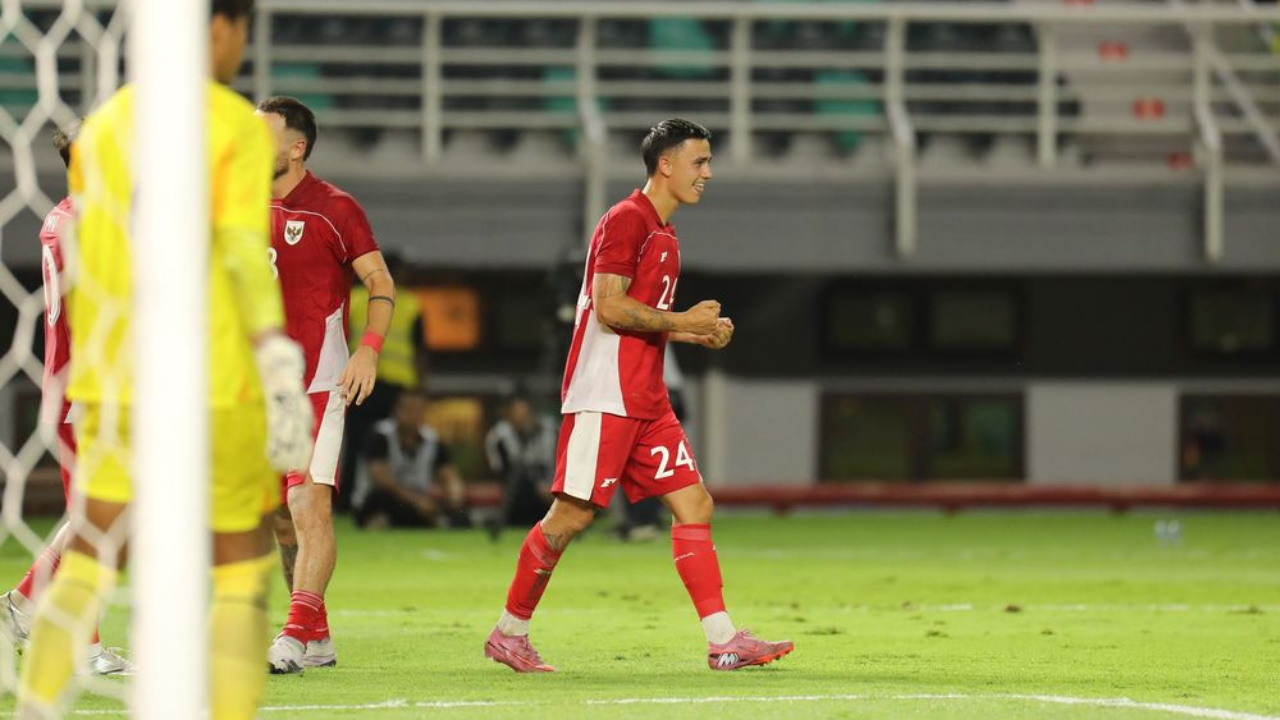 Eliano Reijnders mencetak gol debut untuk Timnas Indonesia