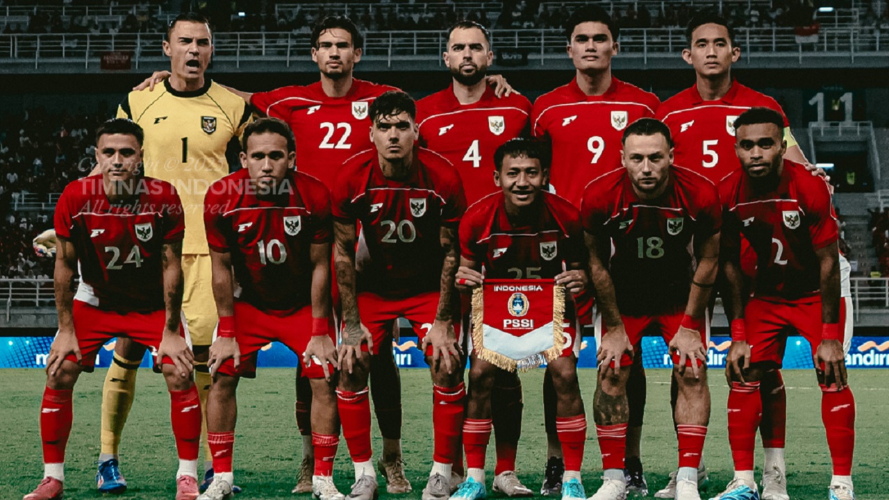 Skuat timnas Indonesia di laga kontra Taiwan