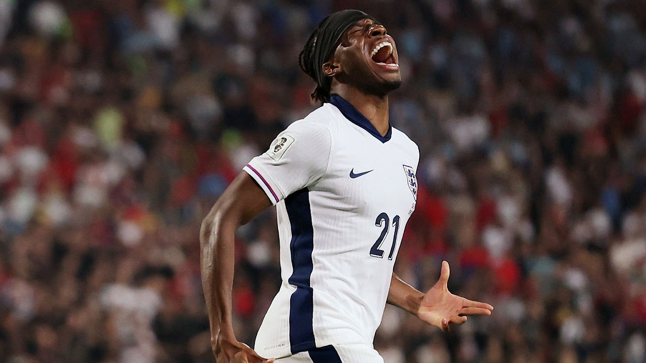 Noni Madueke membuka keran golnya untuk timnas Inggris. (Foto: Eddie Keogh - The FA/The FA via Getty Images)
