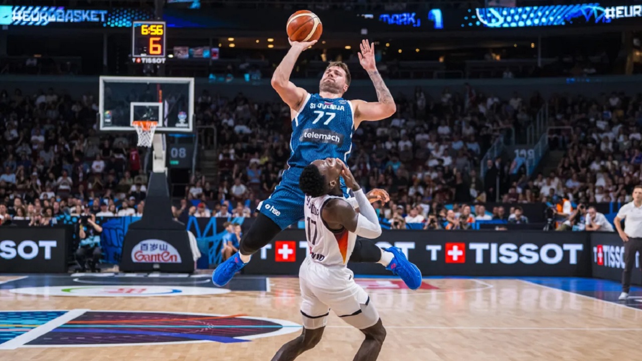 Luka Doncic belum mampu bawa Slovenia kalahkan Jerman.