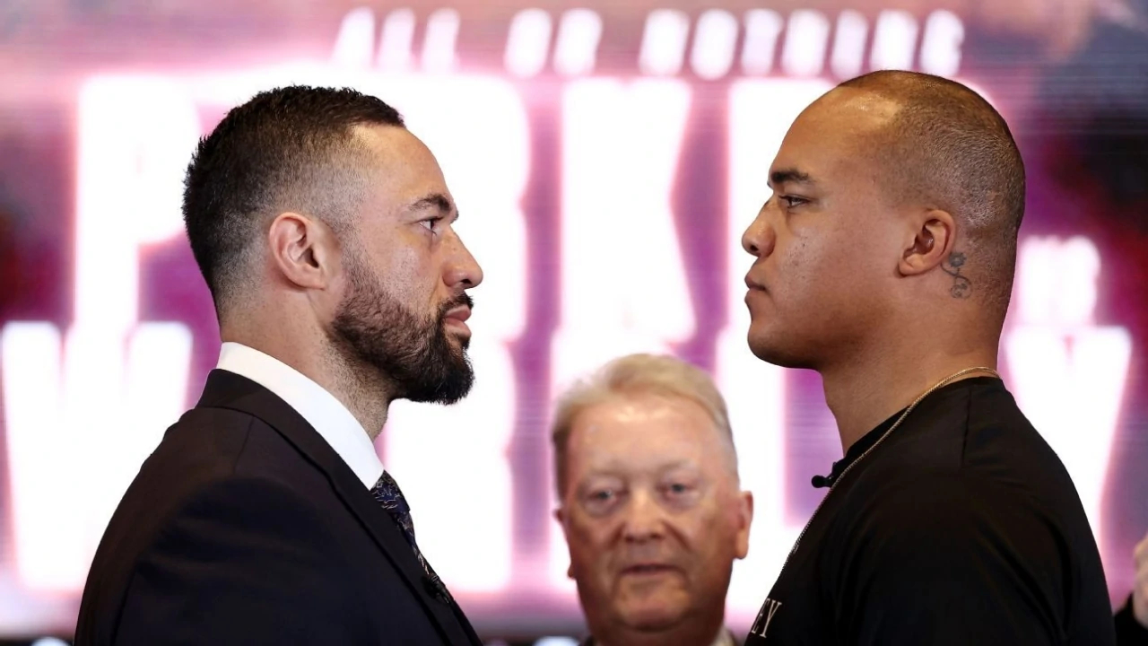 Joseph Parker (kiri) dan Fabio Wardley. (Foto: Fight TV)