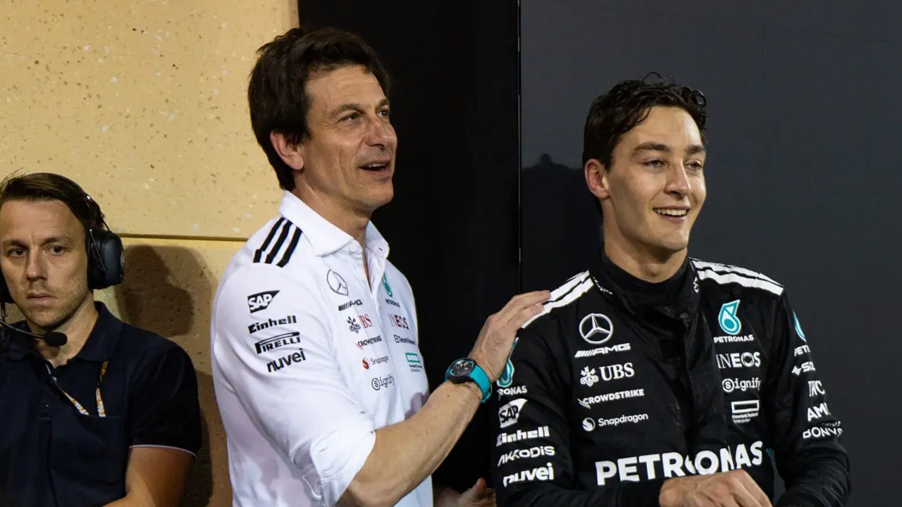 George Russell, Toto Wolff, Mercedes