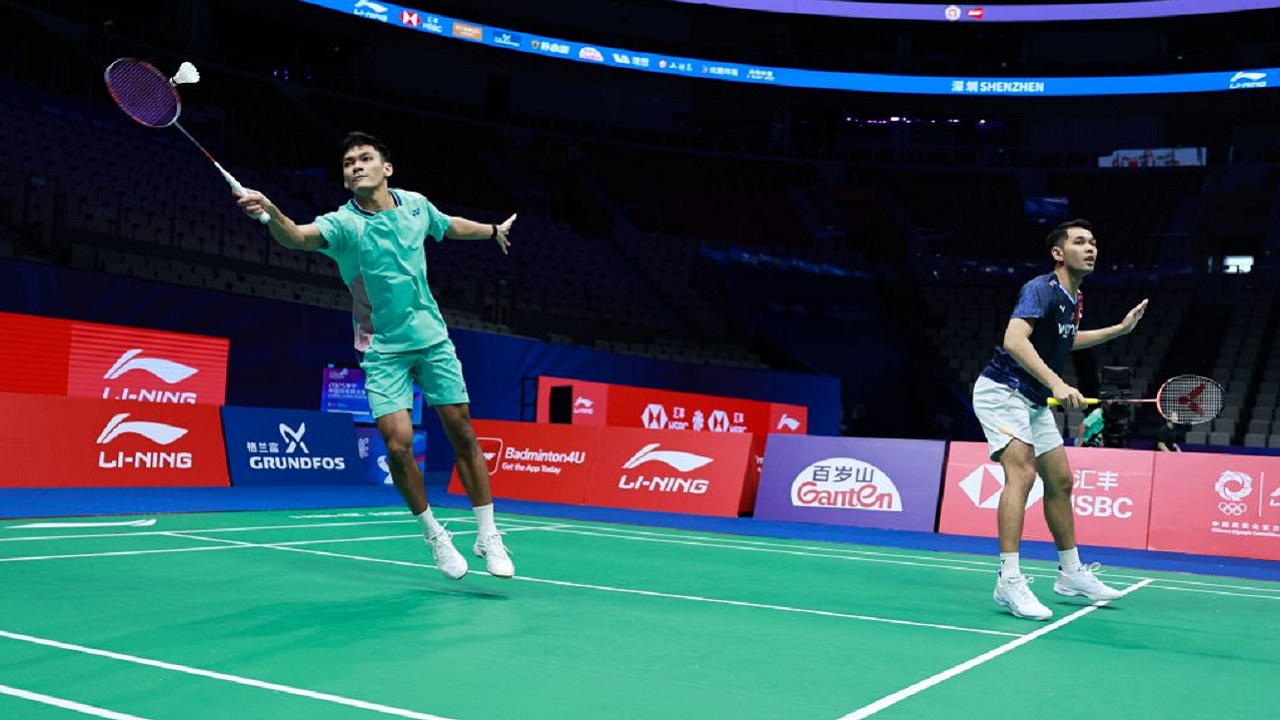 Fajar/Fikri lega bisa lewati hadangan di ronde pertama China Masters 2025.