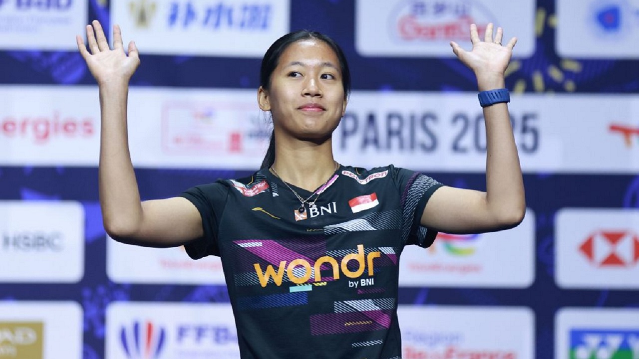 Putri KW senang bisa menang mudah di ronde pertama China Masters 2025.