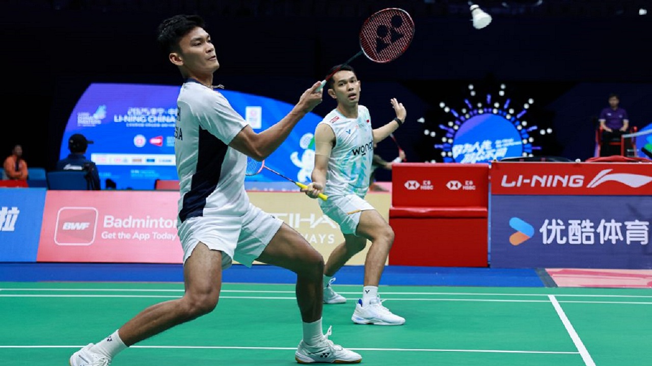 Fajar/Fikri lega bisa menang lawan Liang/Wang di perempat final China Masters 2025.
