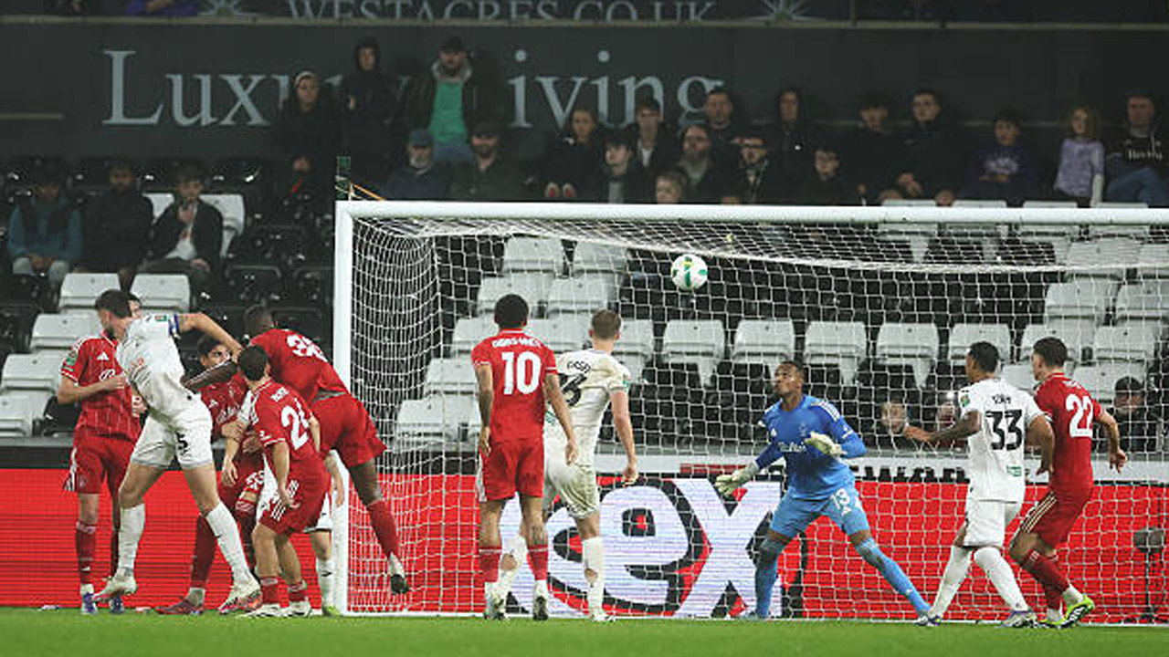 Hasil Pertandingan Carabao Cup: Swansea City 3-2 Nottingham Forest