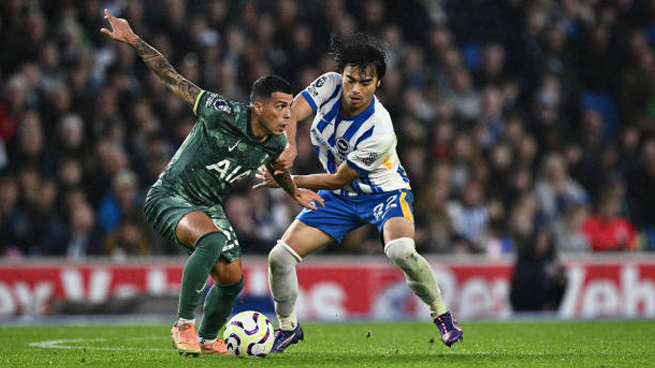 Brighton vs Tottenham via gettyimages