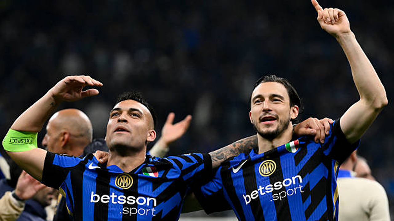 Lautaro Martinez and Matteo Darmian via gettyimages