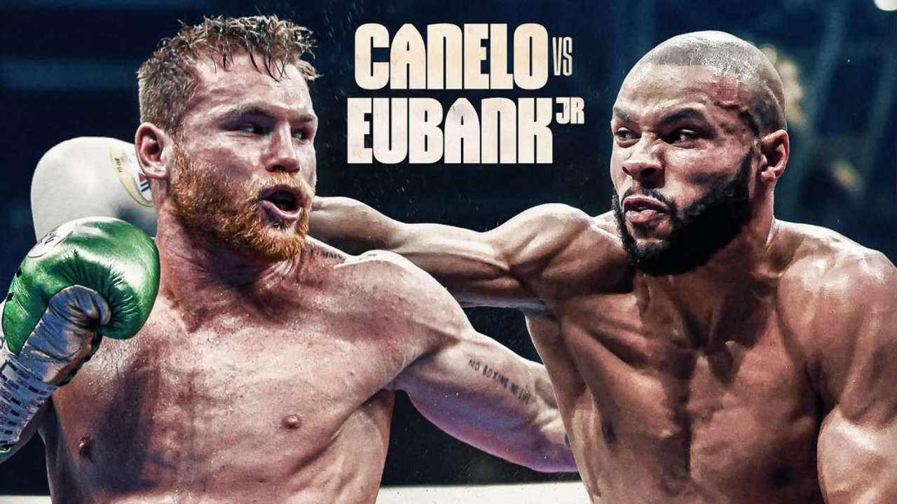 Chris Eubank Jr (kanan) dan Canelo Alvarez. (Foto: Fight TV)