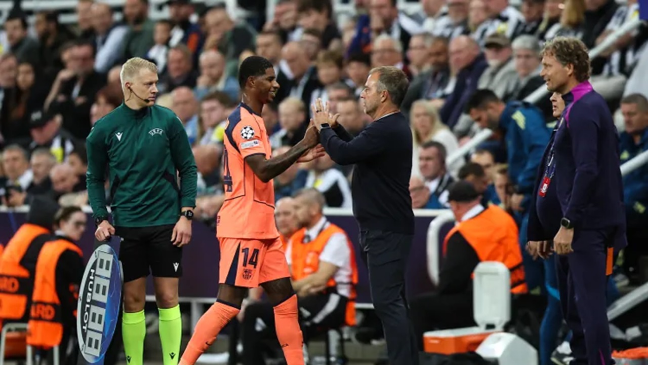 Hansi Flick Acungi Jempol Penampilan Marcus Rashford