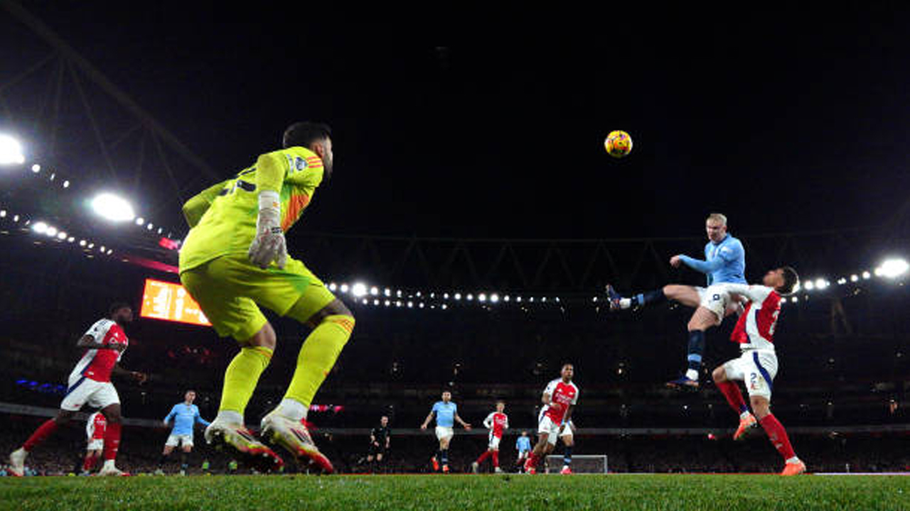 Arsenal vs Manchester City via gettyimages