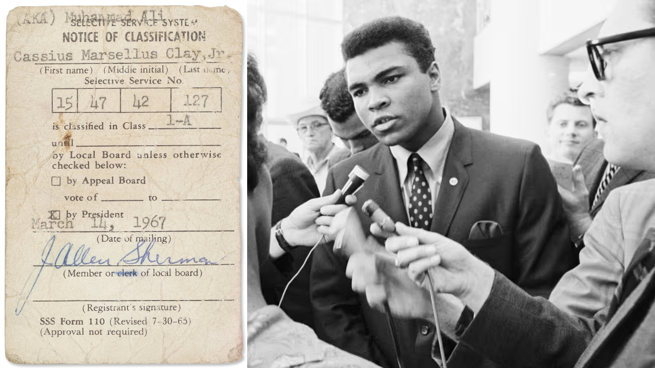 Penolakan Muhammad Ali tidak hanya merampas gelar juara dunia kelas beratnya, tetapi juga menjadikannya simbol keberanian, nurani, dan hak asasi manusia. (Foto: Fight TV)