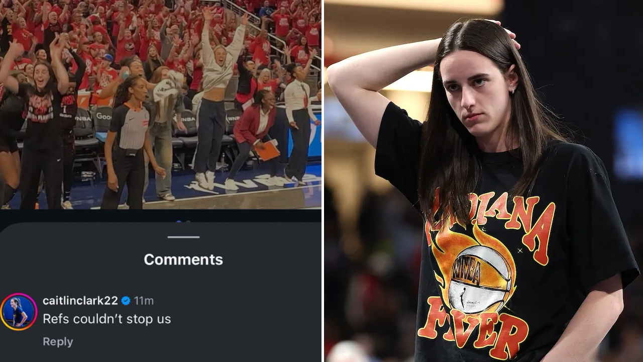 Caitlin Clark menyertakan tangkapan layar komentar Instagram sebelumnya di mana ia menulis, “Wasit tidak bisa menghentikan kami.” (Foto: Instagram)