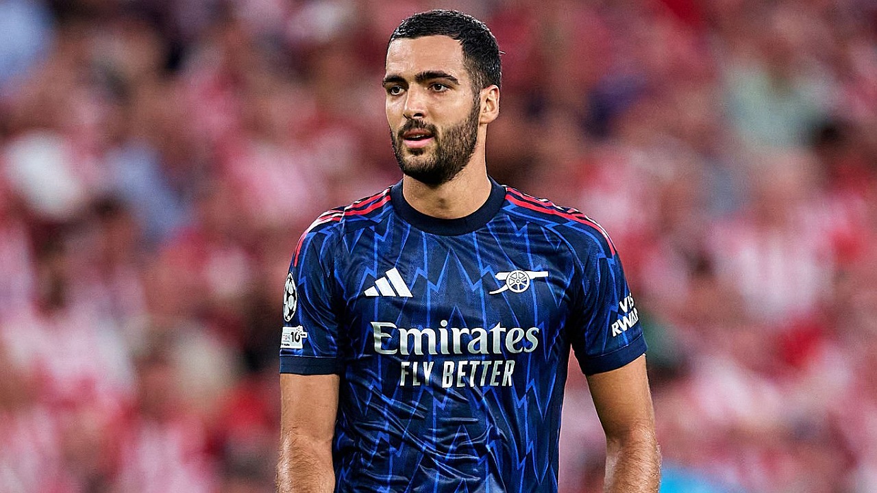 Gelandang Arsenal, Mikel Merino. (Foto: Bruno Penas/Quality Sport Images/Getty Images)