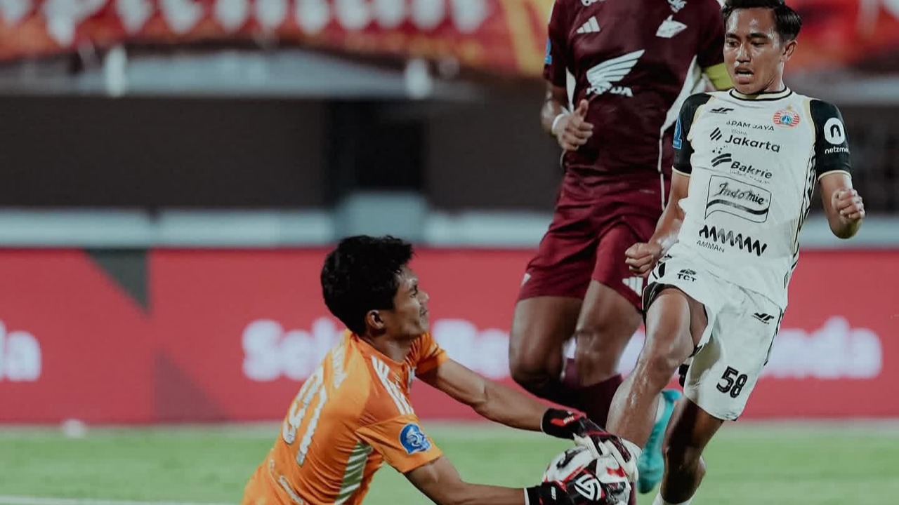Pemain Persija Jakarta, Rayhan Hannan di laga kontra PSM Makassar