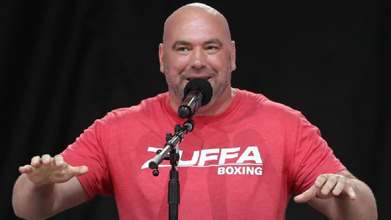 Dana White mengenakan kaos Zuffa Boxing. (Foto: Fight TV)