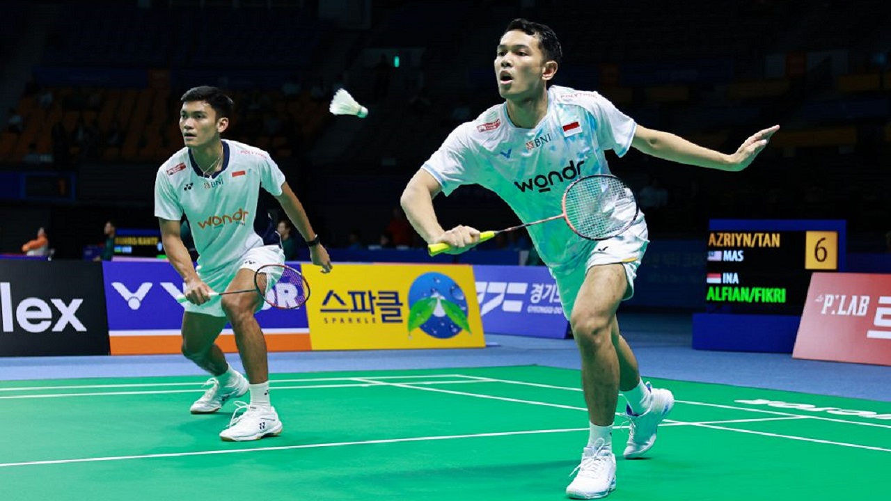 Fajar/Fikri cerita soal kemenangan di ronde pertama Korea Open 2025.