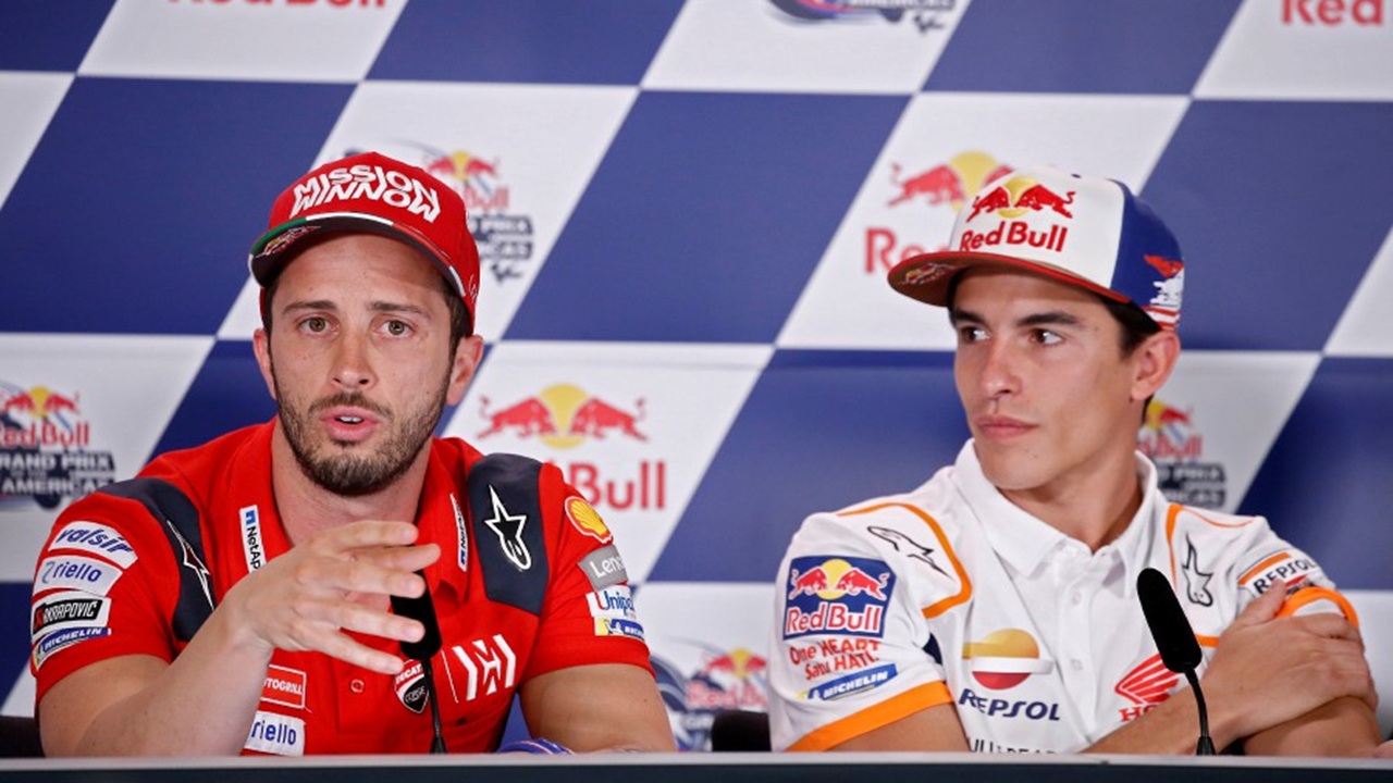 Andrea Dovizioso dan Marc Marquez
