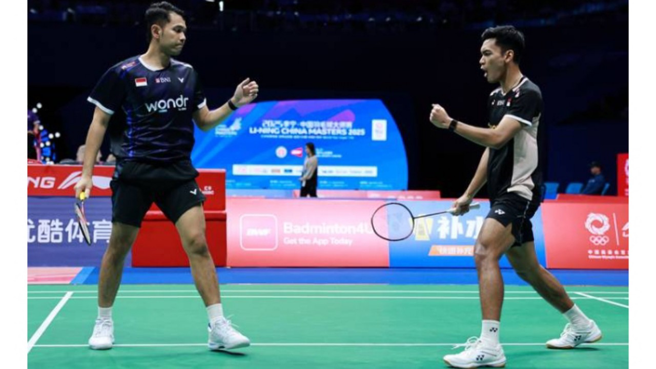 Libas Tuan Rumah, Fajar/Fikri Amankan Semifinal Korea Open 2025