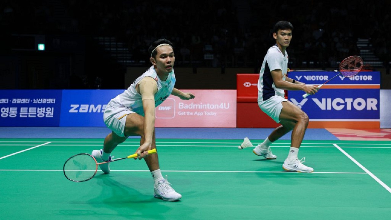 Fajar/Fikri sebut sudah berjuang maksimal saat kalah dari Kim/Seo di Final Korea Open 2025.