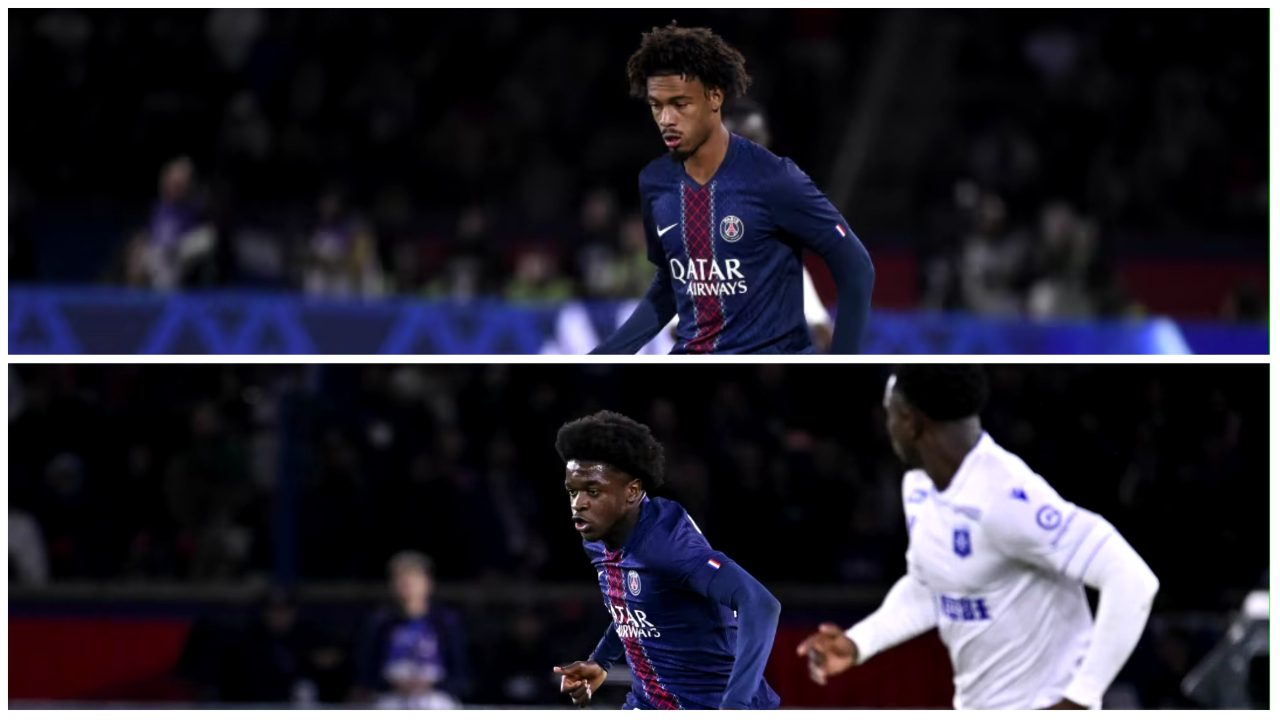 Quentin Ndjantou dan Mathis Jangeal (Foto: psg.fr)